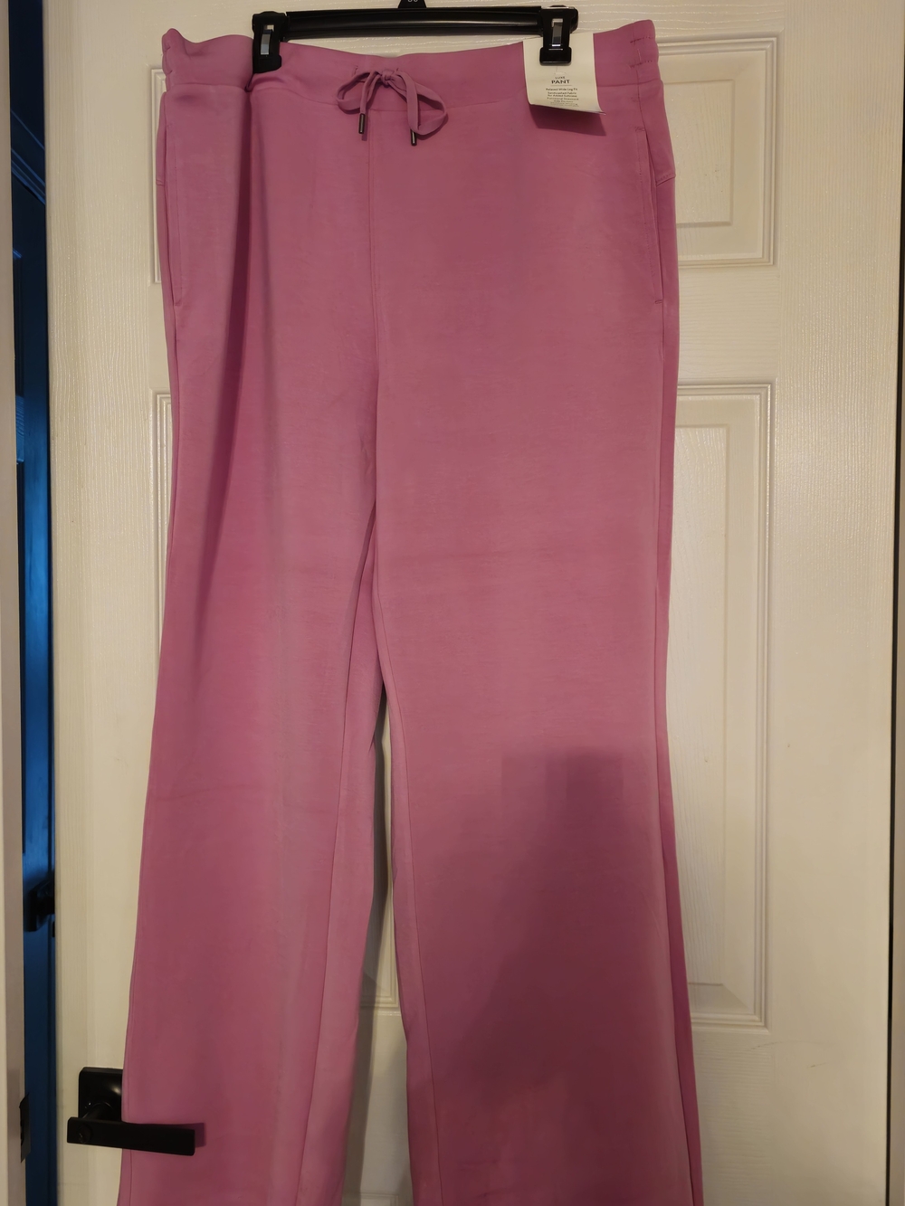 Women's Pink Drawstring Wide-Leg Pants, Very Soft And Comfortable Model Pants!